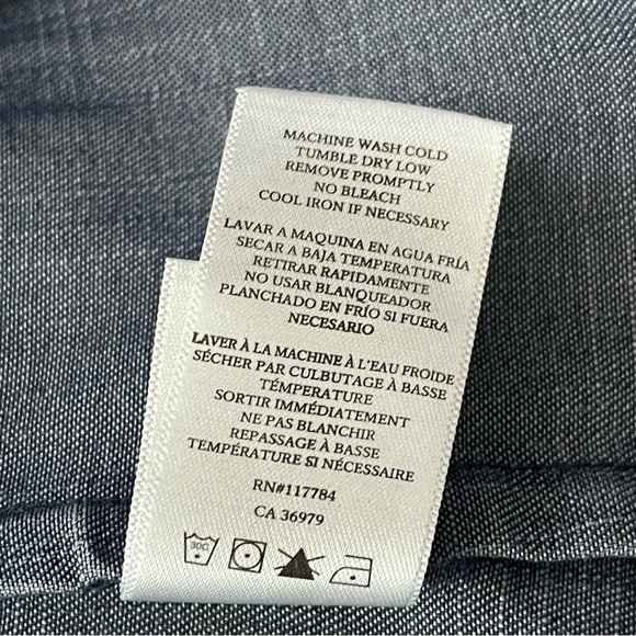 Rails Shawna Denim Dress In Dark Vintage Size Small - Picture 10 of 13